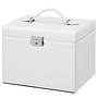Jewelry Box La Chapelle IV Faux Leather / Velvet White / Beige 0