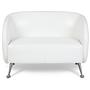 ST. LUCIA  2-seater Sofa Faux leather White 0