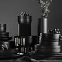 Dinnerware set 18-pc. Porcelain Matte Black 2