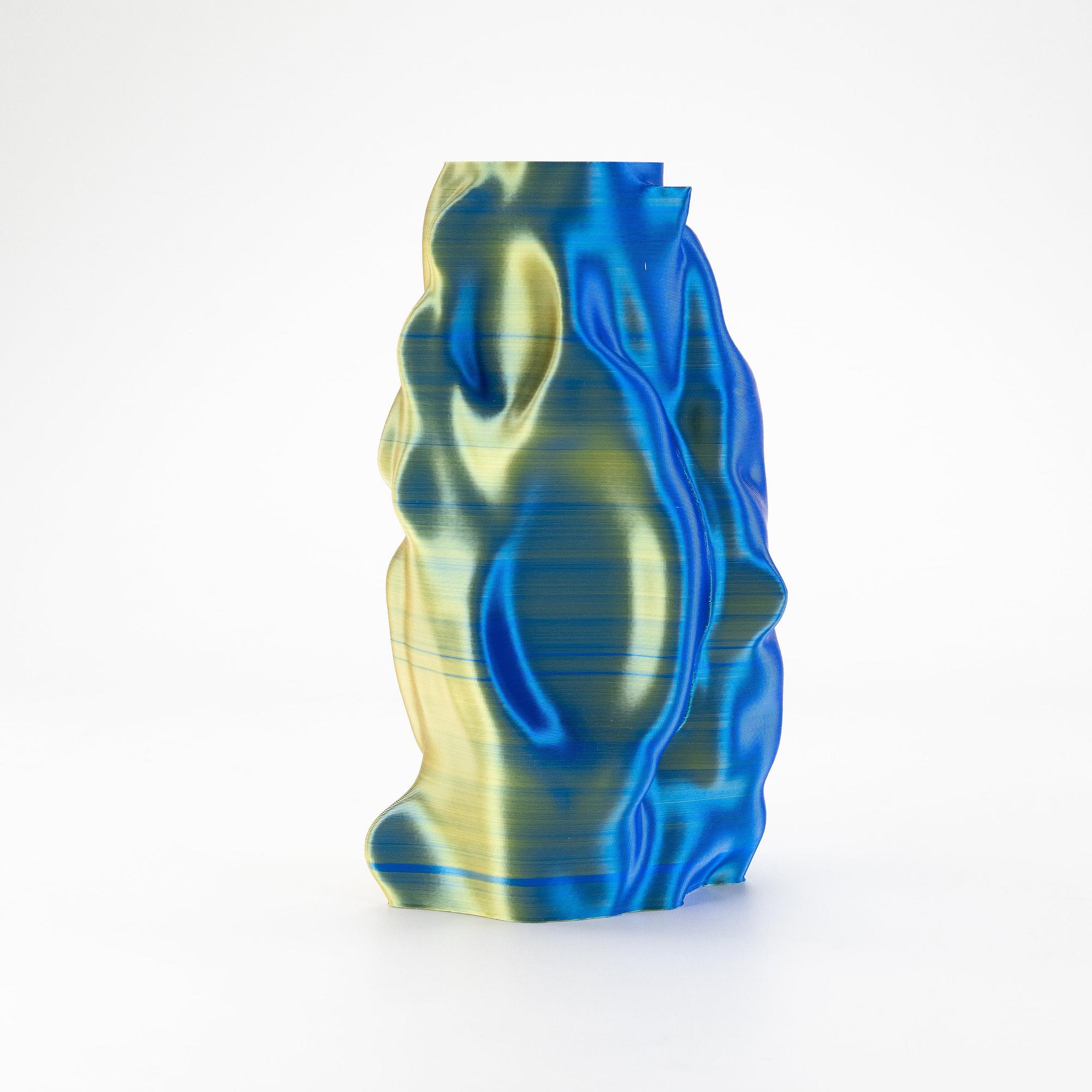 1129-1 Organic Angel Vase Groß Blau 2