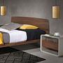 Nightstand Wood veneer Grey 2