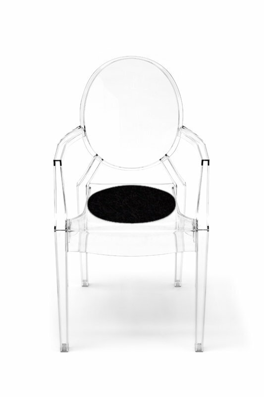 Sitzauflage Louis Ghost Schwarz 0