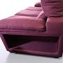Schlafsofa 3-Sitzer inkl. 2 Hocker Weinrot 5