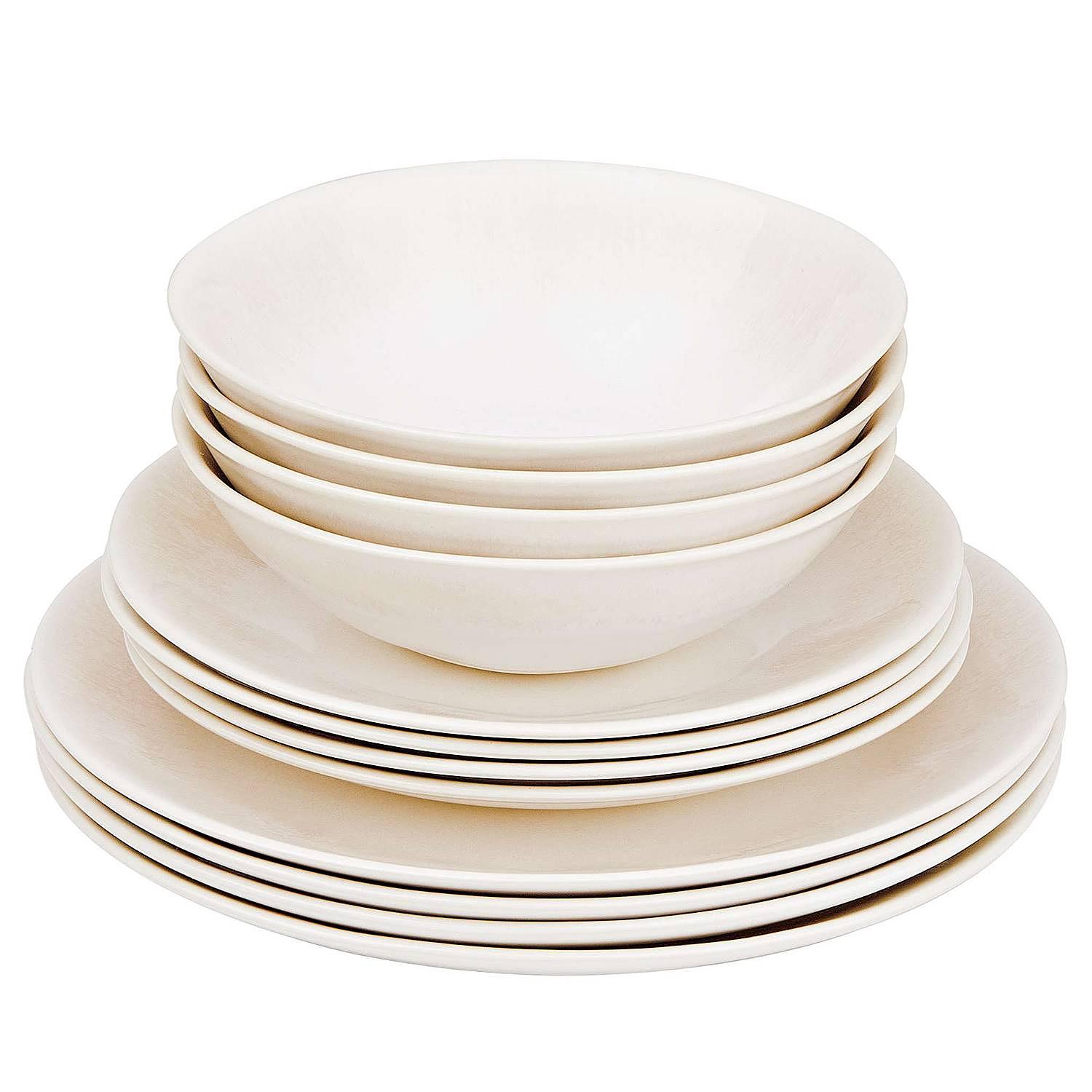12x ATLANTIS Tableware-Set Stoneware Beige 1