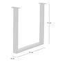 Table frame KAPRA U-shape iron black 2
