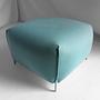 Mochi Pouf Textile Metal Blue 7