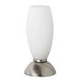 Halogen-Tischleuchte Joy Milchglas Silber 0