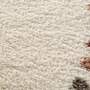 Runder Hochflorteppich Beige 2