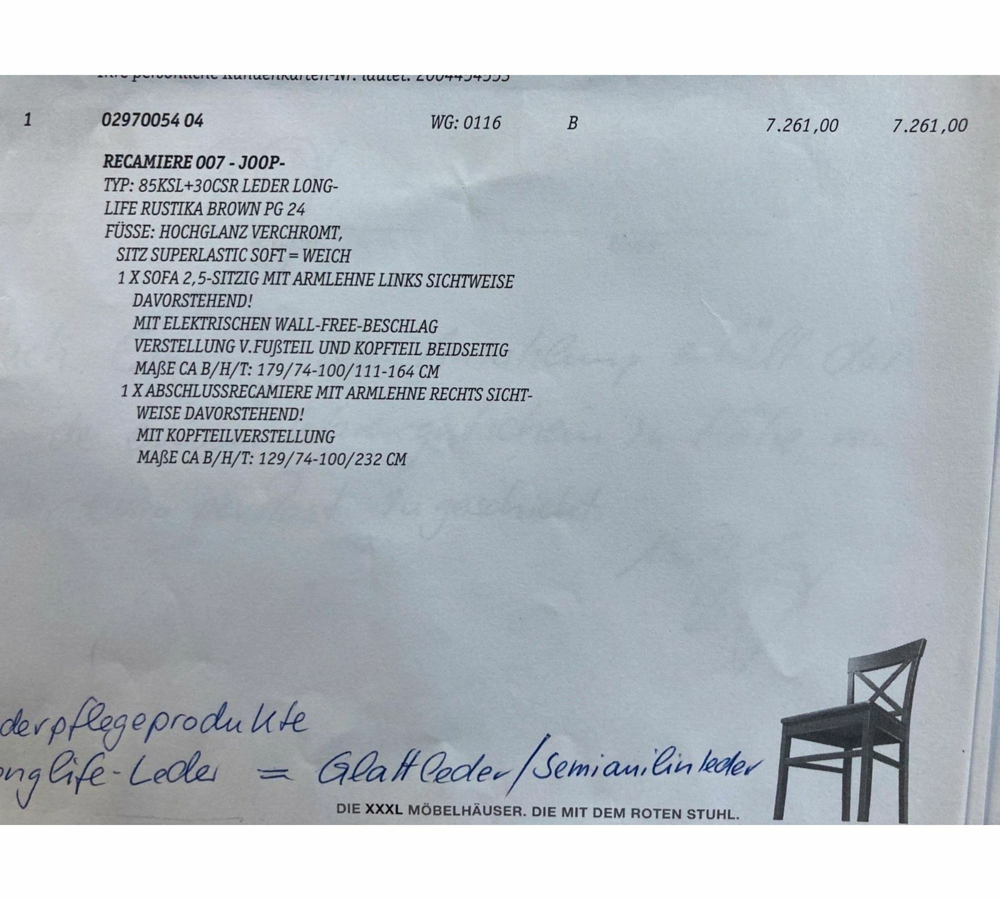 Joop Ledercouch Braun 6