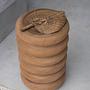 Der Umiko Hocker Natur ø30cm 4