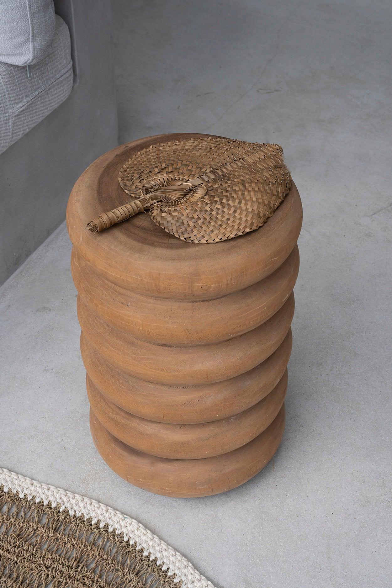Der Umiko Hocker Natur ø30cm 4
