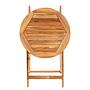 Lodge Bistro Table Solid Acacia Wood Brown 4
