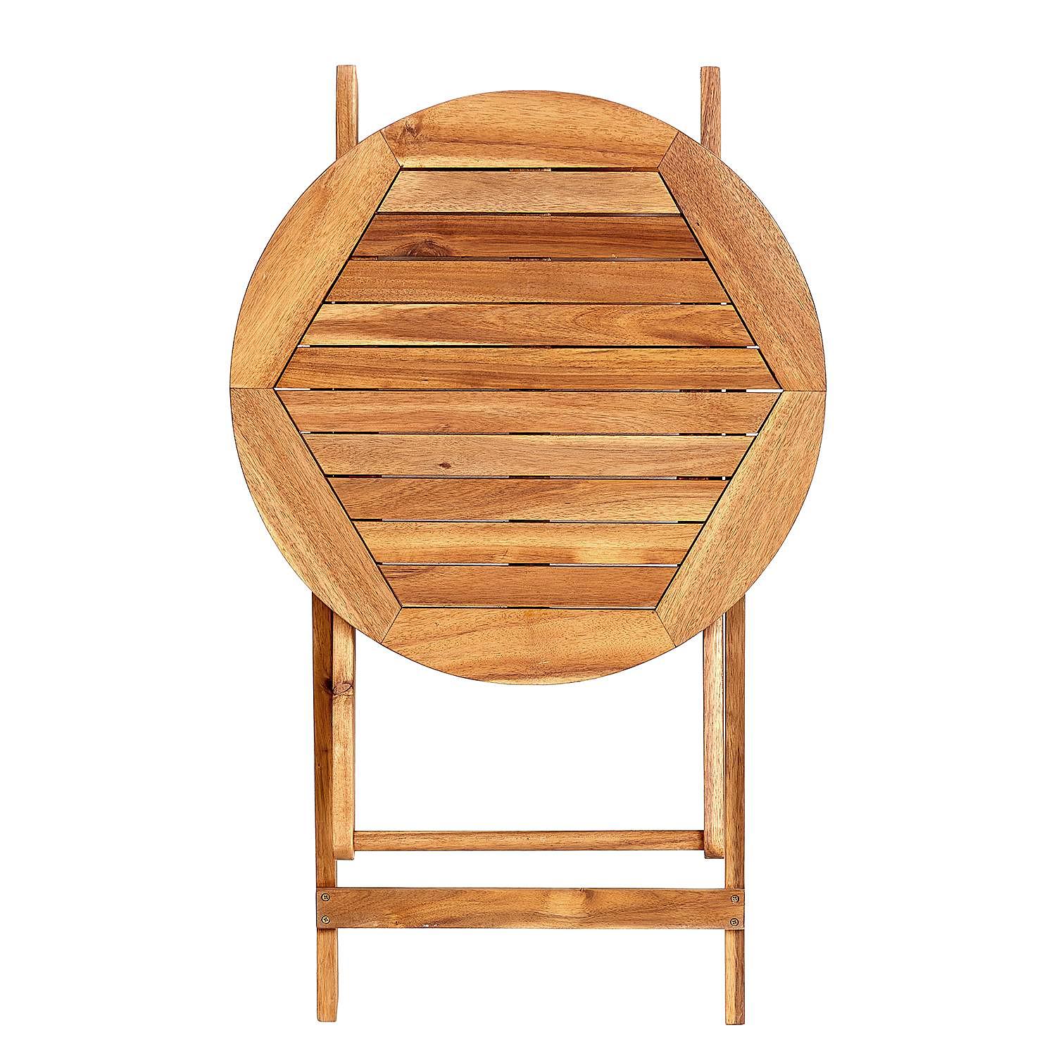 Lodge Bistrotisch Massivholz Akazie Braun 4
