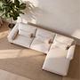 Corner Sofa Japandi 3-Seater Right Beige 2