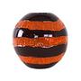 Ceramic Vase Black Red 1960s 0