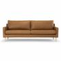 Astha Sofa 3-Sitzer Leder Bronze 0