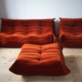 Togo Lounge Set 3-pc. Cord Orange 1