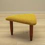 Stool mustard yellow 1990s 2