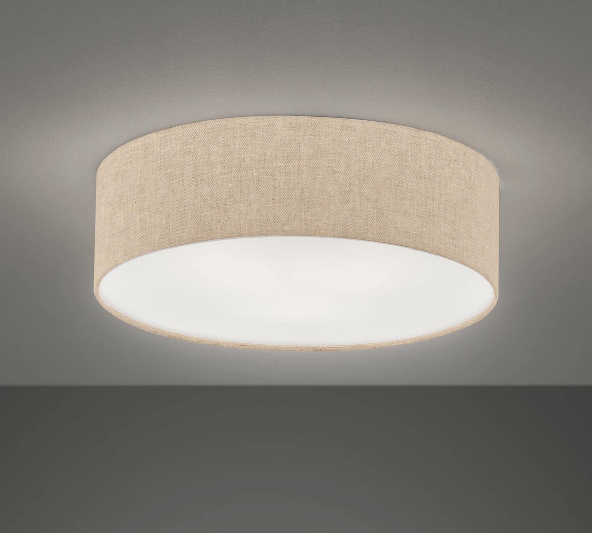 Ceiling lamp Aunet Linen / Iron 3-light 1