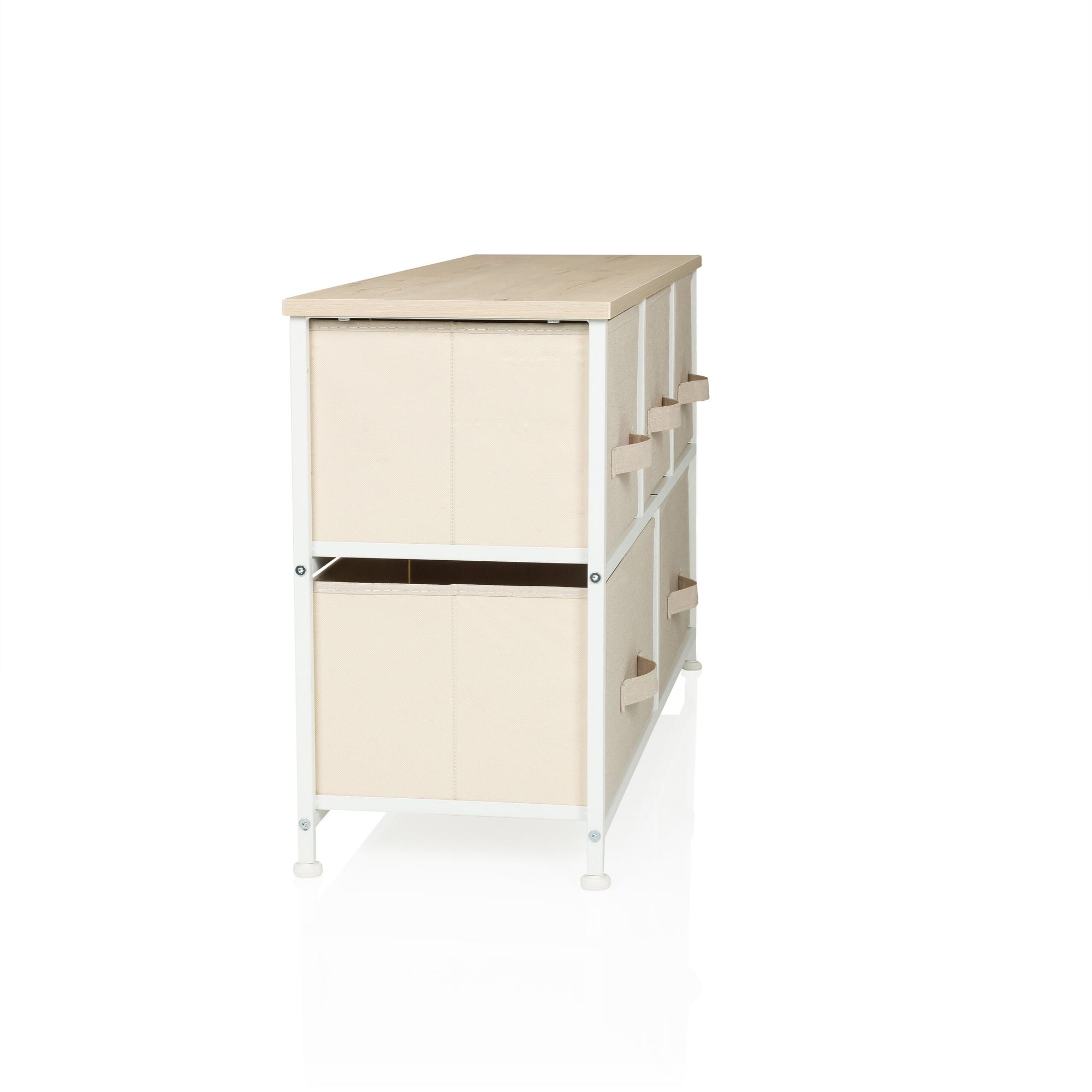 FOLDAR Kommode mit 5 Fächern Beige 6