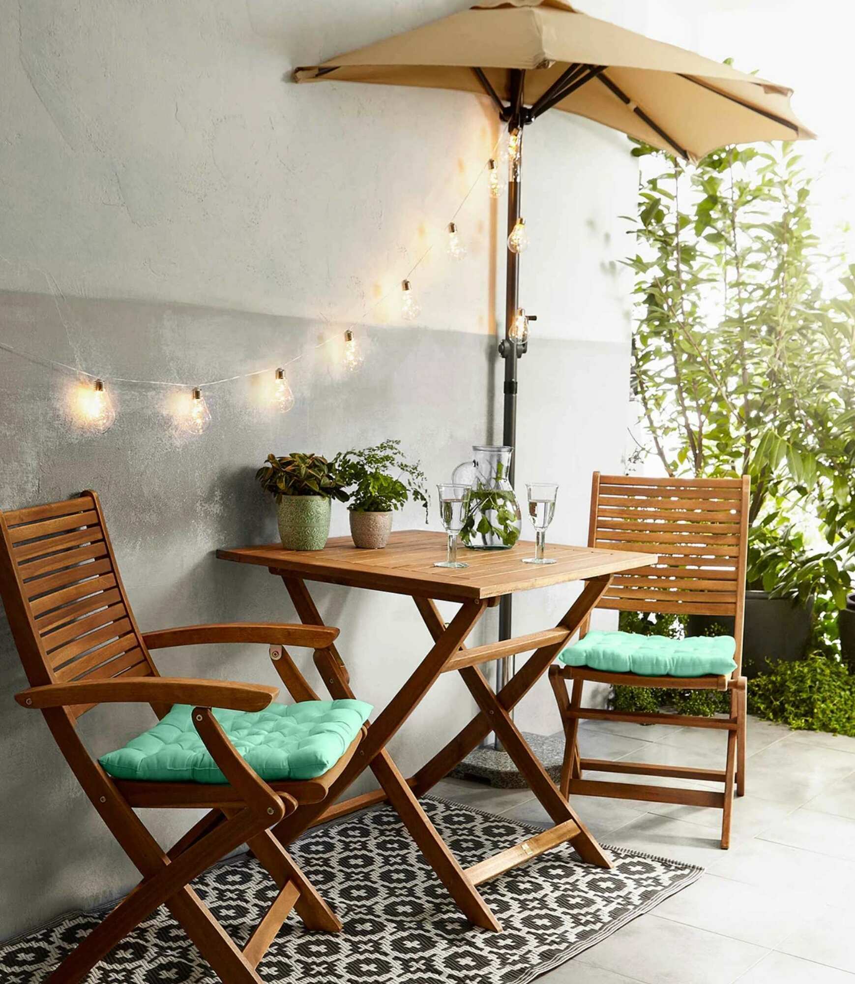 Sonnenschirm Klappbar Aluminium Beige 9