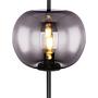 Stehleuchte Blacky Rauchglas Eisen 4