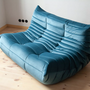 Togo Lounge Set 2-tlg. Samt Meerblau 3