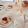 Chess Tablecloth Cotton Cream 200x140 cm 2