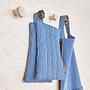 Striped Denim Apron Blue 3