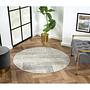 My Way Kurzflorteppich Baumwolle Beige Ø 120cm 3