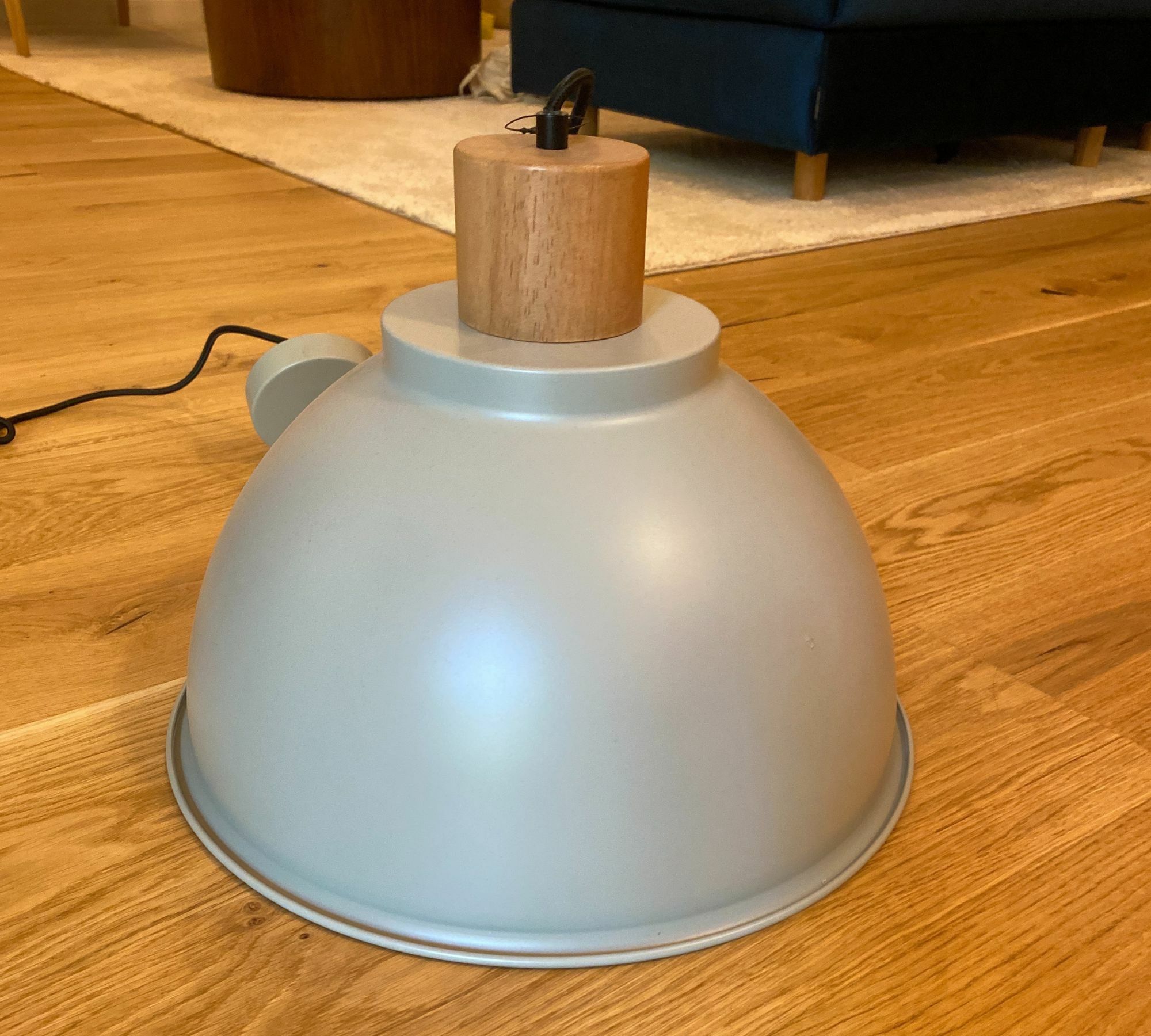 Erena Pendelleuchte Metall Holz Grün 5
