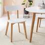 2x Dining chair Ash wood White Ash 0
