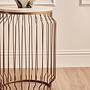 Shalimar Side Table Marble Gold White 4