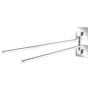 Towel holder Turbo-Loc Quadro Stainless Steel ABS Chrome 1