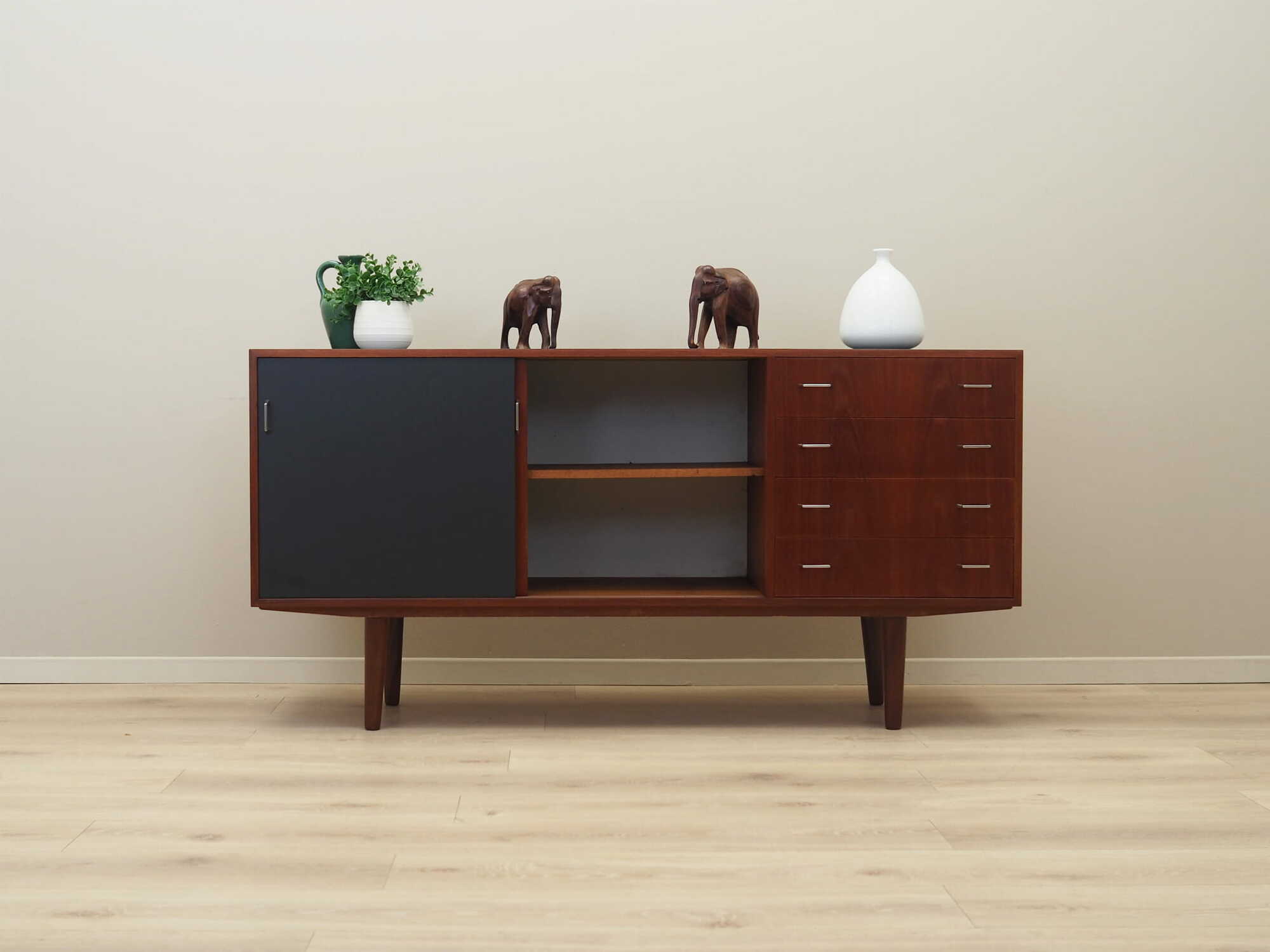 Vintage dresser teak brown 1960s 2