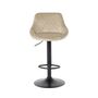 2x Bar stool Velvet Beige 2