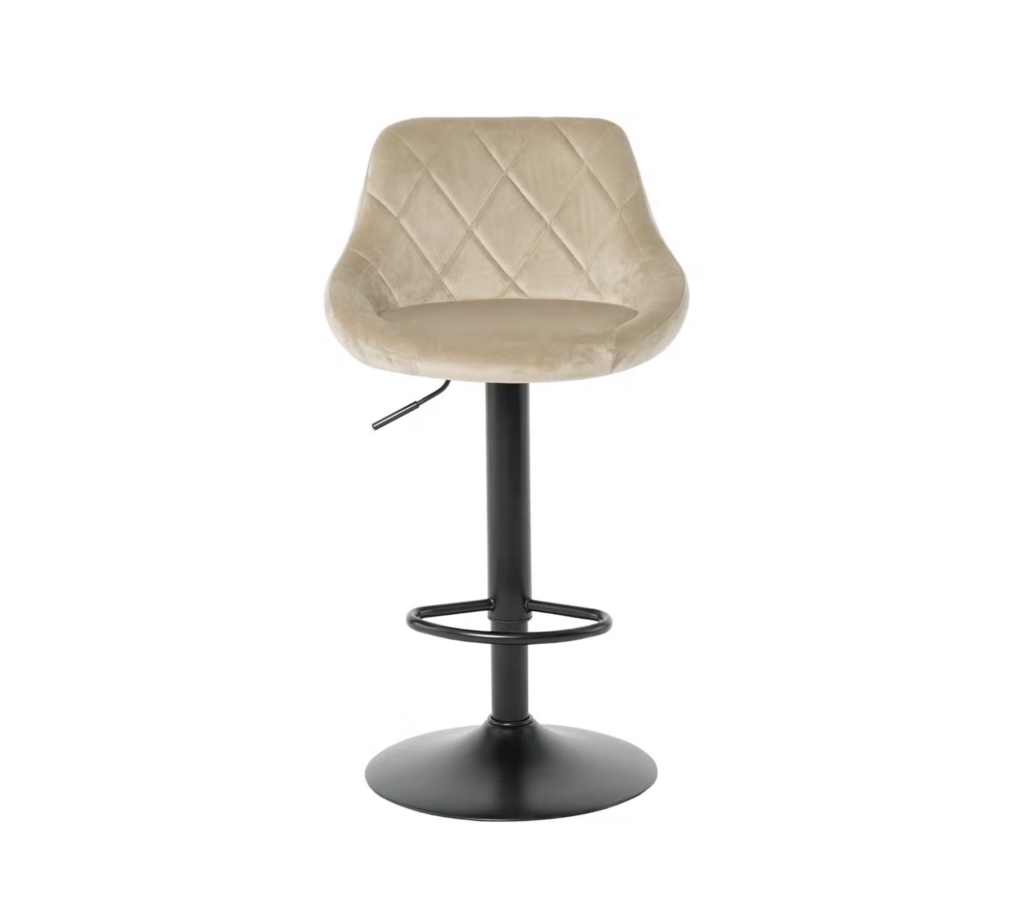 2x Bar stool Velvet Beige 2