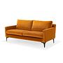 Astha Sofa 2-Sitzer Velour Matt Amber 1