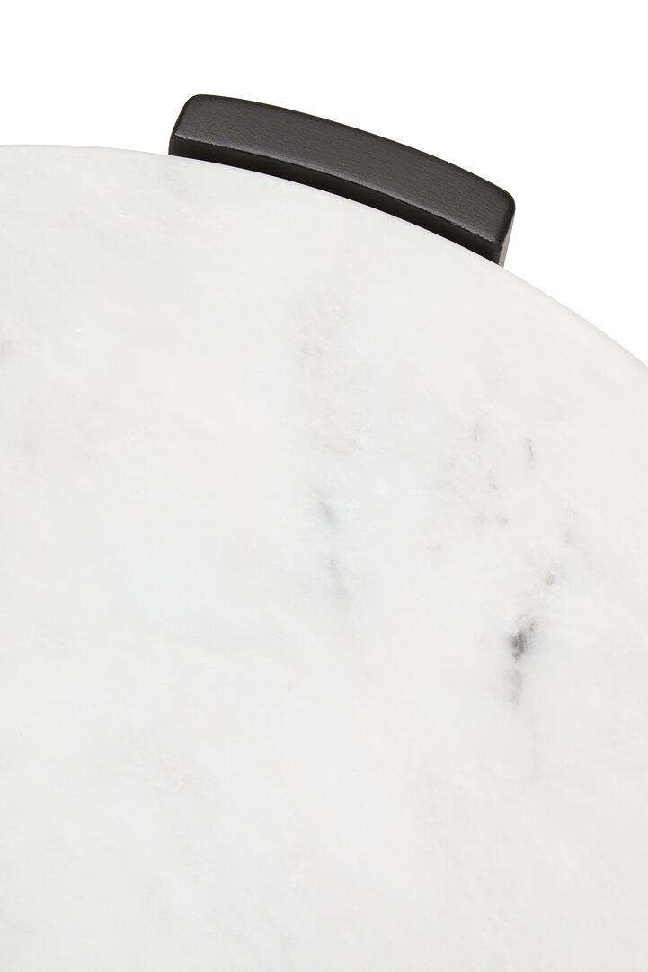 Palermo Runder Marmor Beistelltisch Naturholz 5