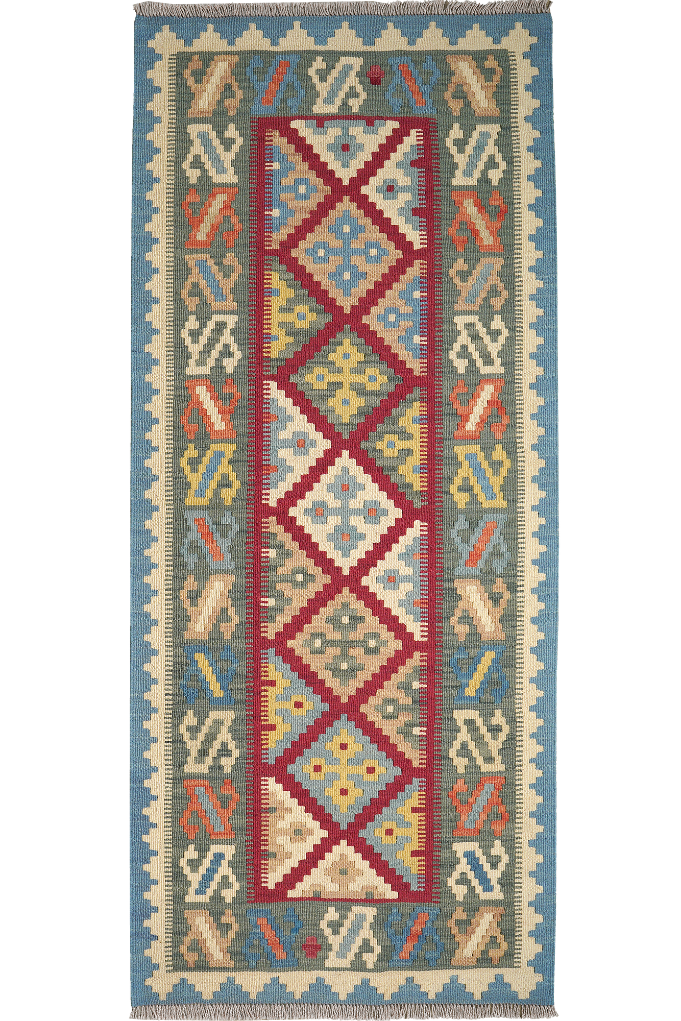 Kilim Gashgai Tappeto Lana Rosso 0