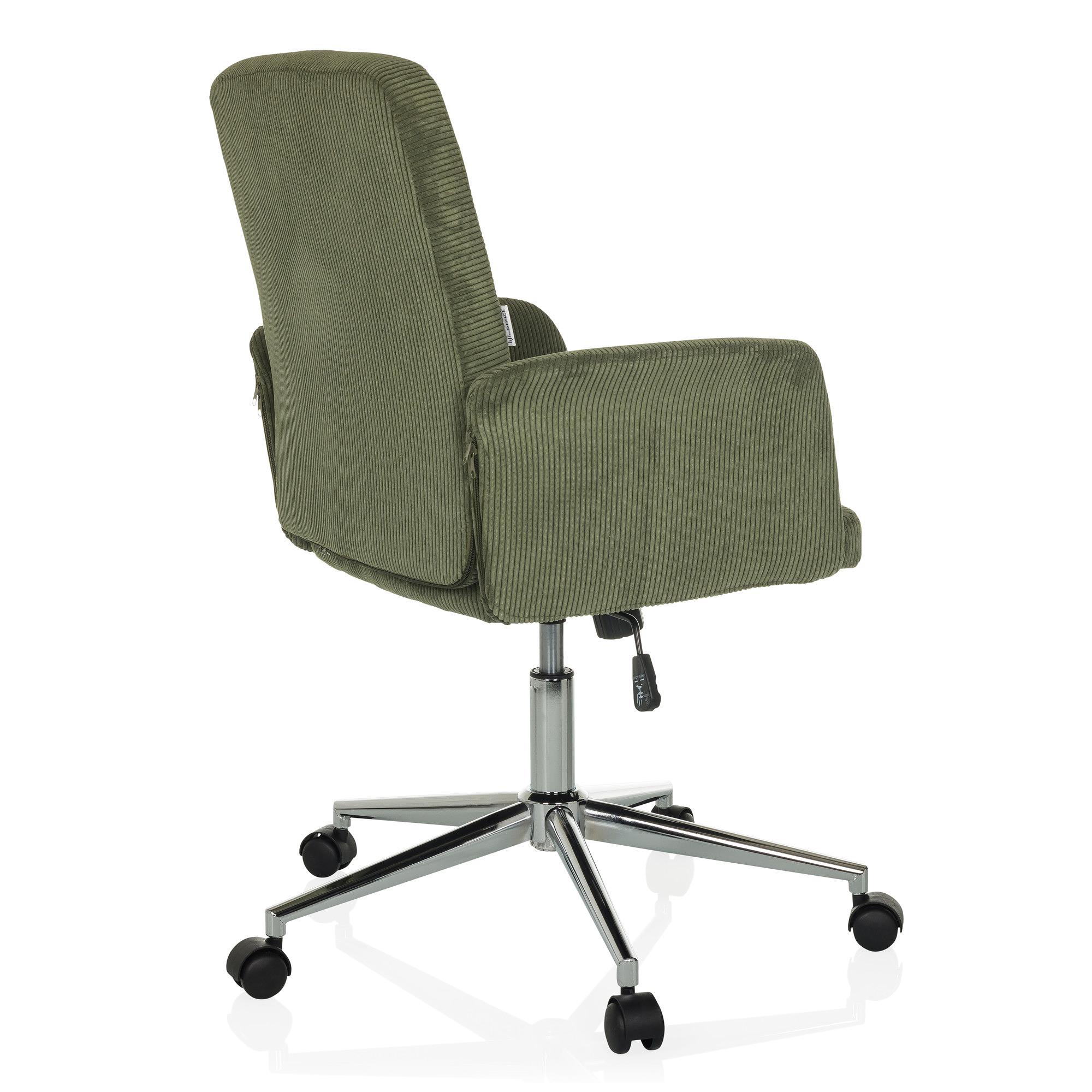 SOLAO CORD Office chair Swivel Cord-look Dark green 5