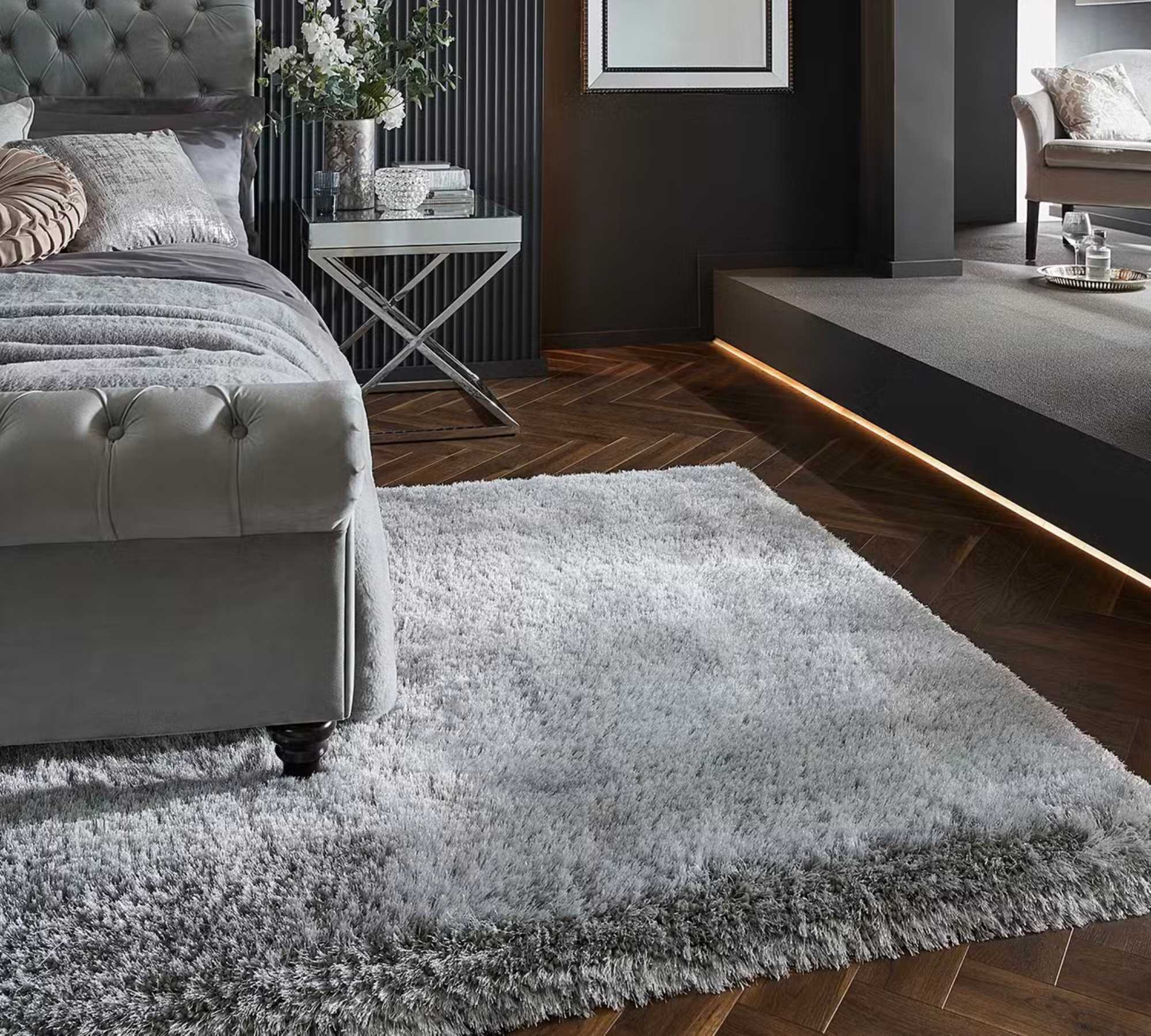 Pearl Carpet Synthetic Fiber Beige 120 x 170 cm 1