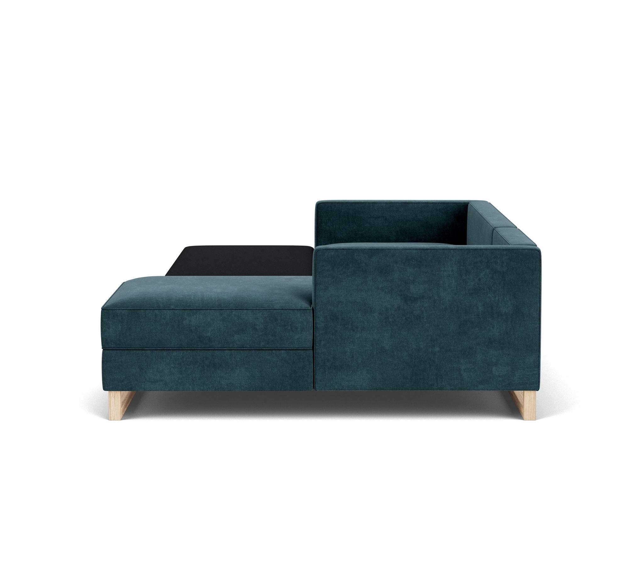 Madison sofa bed chaise lounge Right Danny Dusty Blue 6
