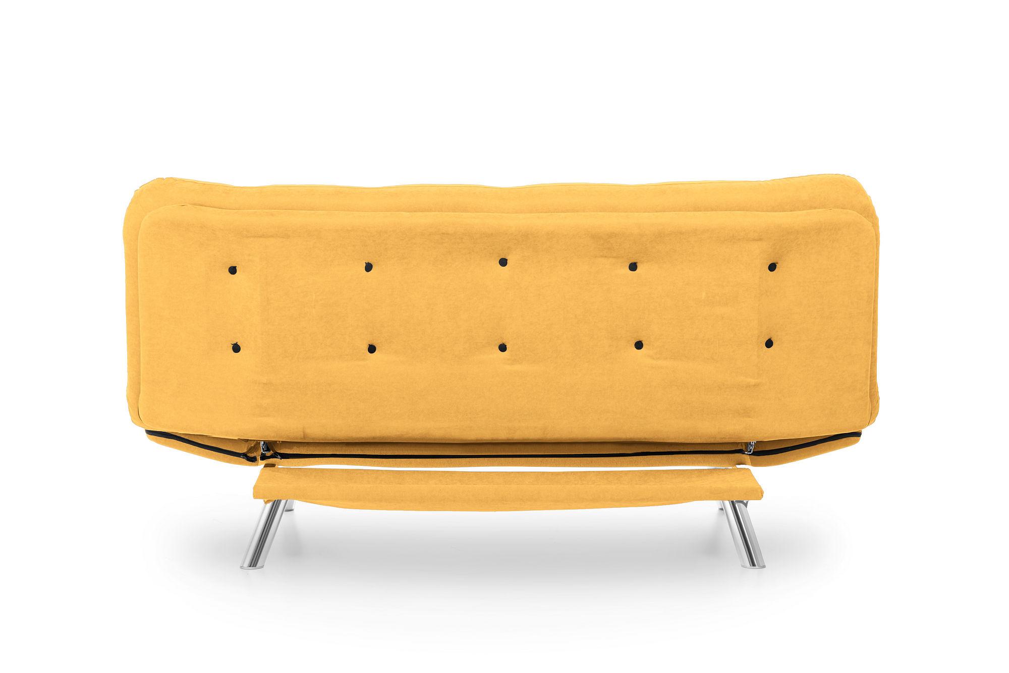 Misa Sofa Bed 3-seater Mustard 4