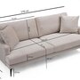 Modern sofa 2-seater beige 7