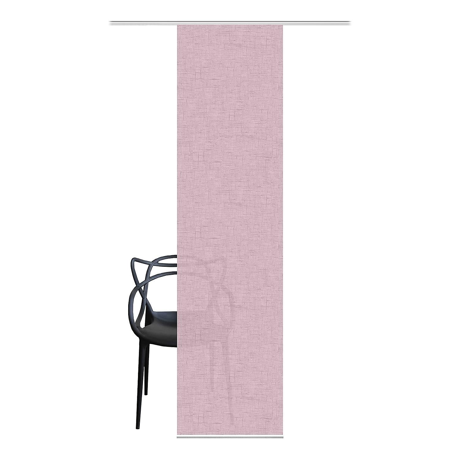 Schiebevorhang Pive Webstoff Rosé 60 x 245 cm 1er Set 3