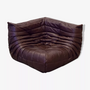 Togo Divano angolare pelle pull-up marrone cioccolato 0