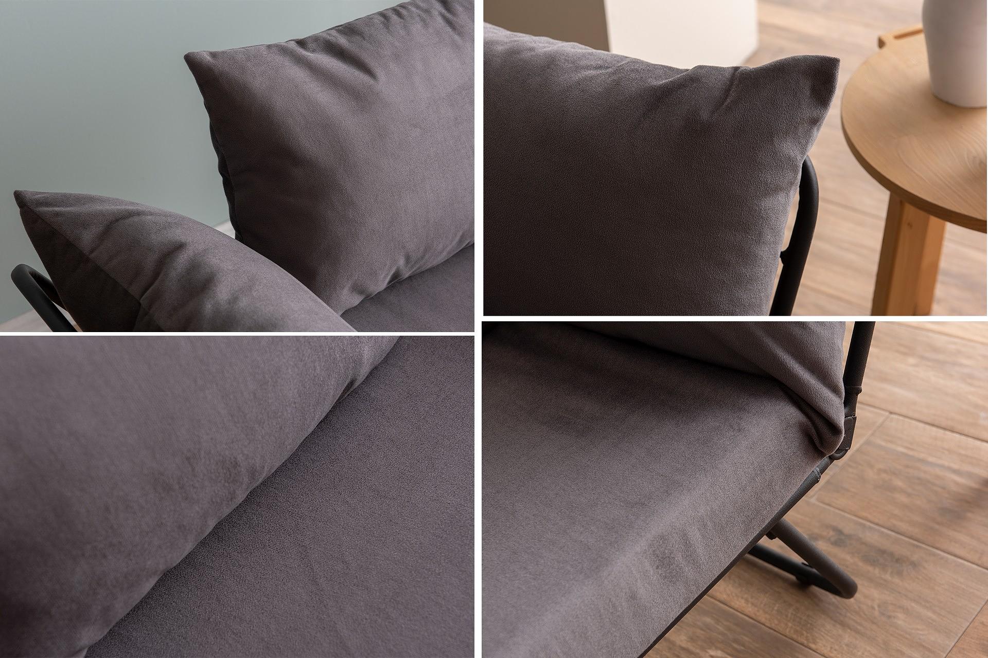 Viper Sofa 2-Sitzer Grau 5