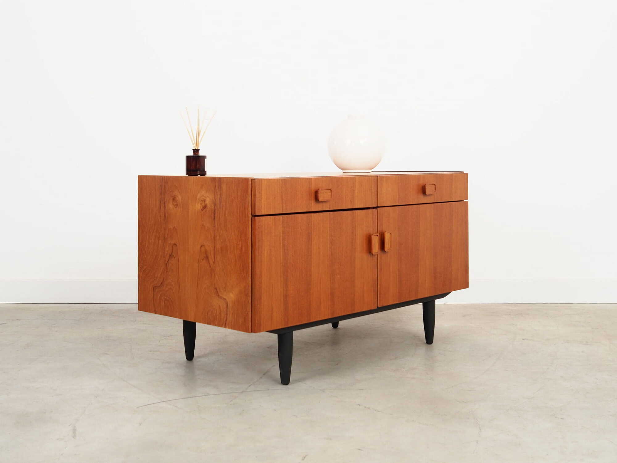 Vintage Cabinet Teak Wood Brown 1970s 5