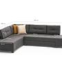 Manama Eckschlafsofa Links Anthrazit 9